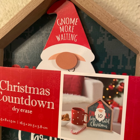 Christams Gnome Countdown Calendar, Tabletop Shelf or Wall Sign, Dry Erase - Picture 15 of 15